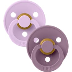 BIBS Violet Sky/Mauve Anatomical Pacifier 2-pack