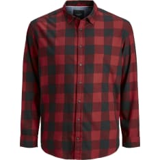 Jack&Jones Plus Jjegingham men's collared shirt
