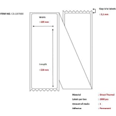 Capture CA-LB7000 printer label