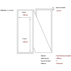 Capture CA-LB7004 printer label