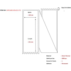 Capture SHIPLABEL105X251-FF2 tulostintarra