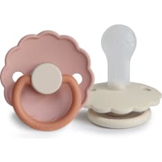 FRIGG Daisy Biscuit/Cream silikoni tutti 2 kpl