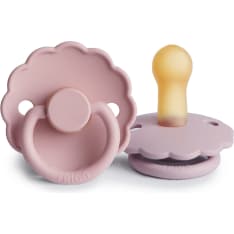 FRIGG Daisy Round Latex 2-Pack Pacifiers Baby Pink/Soft lilac