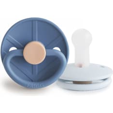 FRIGG Little Viking Round Silicone 2-Pack Pacifiers Harald/Knud