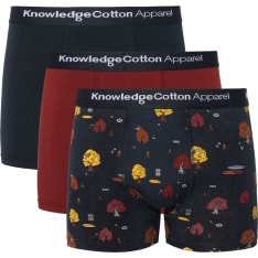 KnowledgeCotton Trees Yes Please miesten 3-pack alushousut
