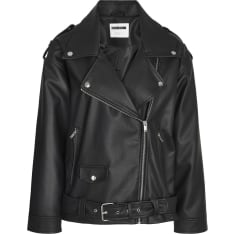 Noisy May Nmpaulina Women's Faux Leather Biker Jacket