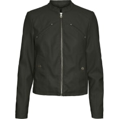Vero Moda Curve Vmcfavodona Women's Faux Leather Jacket