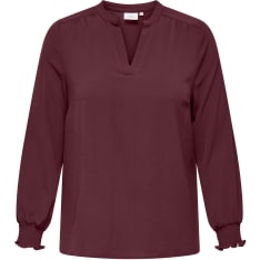 Only Carmakoma Carmetta Blouse - Open Neckline Fem Wov Top