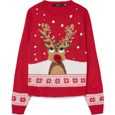 Vero Moda Curve Vmcfrostydeer naisten neule