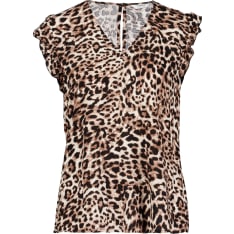 b.young Bymmjoella vneck frill top