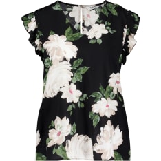b.young Bymmjoella vneck frill top