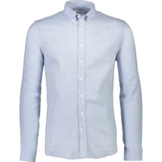 Lindbergh Men's Linen Collared Shirt