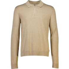 Lindbergh Ecovero L/S zip polo