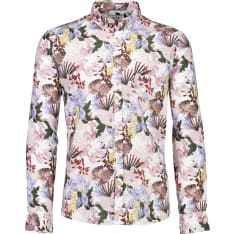 Jack's AOP cotton/linen shirt L/S