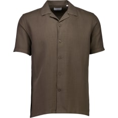 Lindbergh Solid dobby cotton shirt S/S