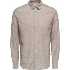 Only&Sons Onscaiden miesten pellavakauluspaita