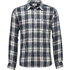 Lindbergh Overdyed checked shirt L/S