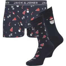 Jack&Jones Kids Jacsanta lasten bokserit & sukat joululahjapakkaus