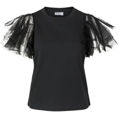 Pieces Pcestelle Blouse - Closed Neckline Fem Knit T-Shirt