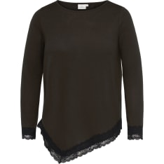 Only Carmakoma Caralba Blouse - Closed Neckline Fem Knit Top