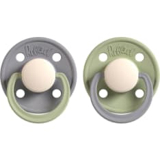 Rebael 2 pieces size 2 Dusty Pearly Mouse / Frosty Pearly Lion pacifier