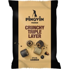 Pingvin Premium Crunchy Triple Layer licorice 90g