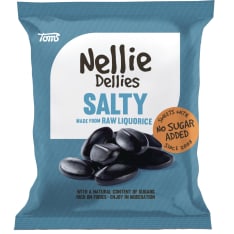 Nellie Dellies 90 g Salty Liquorice candy bag