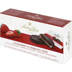 Anthon Berg Strawberries in sparkling wine 220 g marzipan cheese
