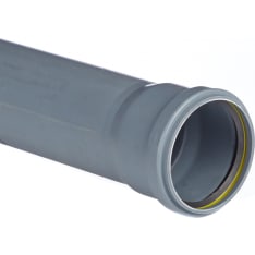 Merika 75 x 1000 mm gray sewer pipe