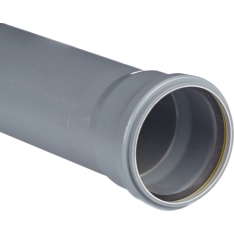 Merika 75 x 1000 mm gray sewer pipe