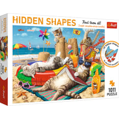 Trefl Hidden Shapes Cats holiday 1000p puzzle