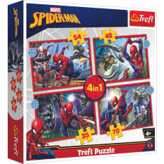 Trefl Hämähäkkimies 4-in-1 Jigsaw Puzzle Set