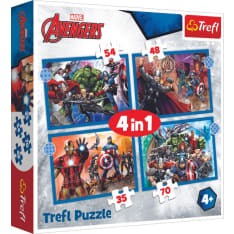 Trefl Marvel Avengers 4-in-1 Jigsaw Puzzle Set