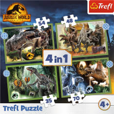 Trefl Jurassic Park 4-in-1 Jigsaw Puzzle