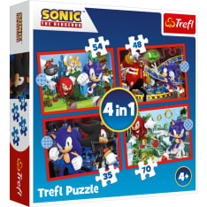 Trefl Sonic 4-in-1 Jigsaw Puzzle Set