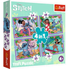 Trefl Stitch 4-in-1 Jigsaw Puzzle Set