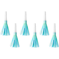 Party horn with fringes 6 pcs/box