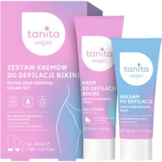 Tanita Bikini Hair Removal Cream Set herkkä iho 50 ml + 30 ml ihokarvanpoistosarja bikinialueelle