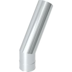 Jeremias 45 degree stainless steel stove connection bend