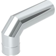 Jeremias 90 degree stainless steel stove connection bend
