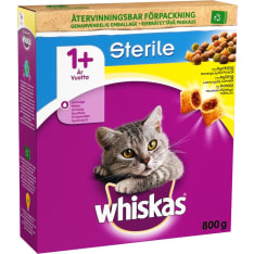Whiskas 800g Adult Sterile Chicken complete food for cats