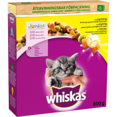Whiskas 800g Junior Chicken complete food for kittens