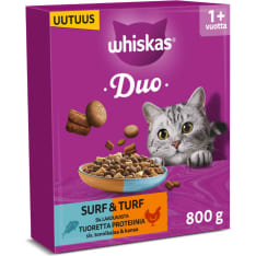 Whiskas 1+ 800g DUO Tonnikala & Kana