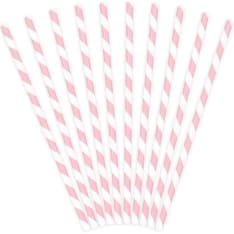 PartyDeco Stripes 10 drinking straws