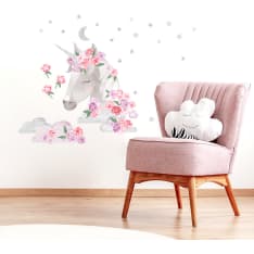 Pastelowe 51x56cm unicorn decoration sticker