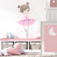 Pastel 90cm ballerina-sisustustarra