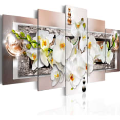 Artgeist White abstract orchid taulusetti