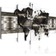 Artgeist Metal World Map II taulusetti