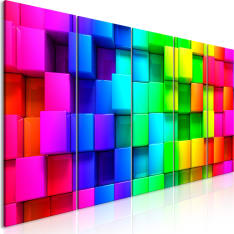 Artgeist Colourful Cubes taulusetti