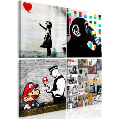 Artgeist Banksy Collage taulusetti